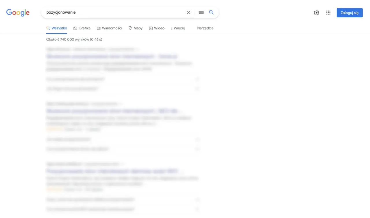 Dlaczego warto pozycjonować stronę - Google