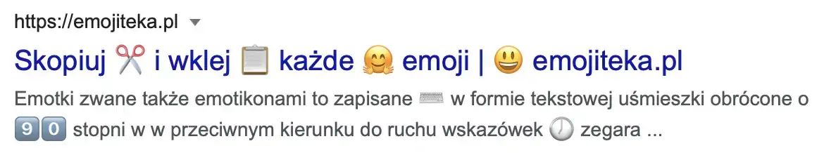 Emoji Emotikony Google w SEO - emojiteka.pl