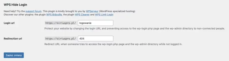 Jak zabezpieczyć panel administracyjny WordPress - adres logowania