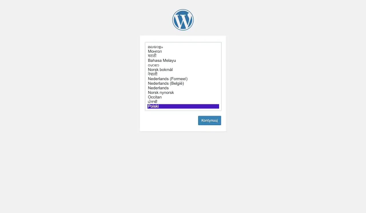 Jak zainstalować WordPress - instalator
