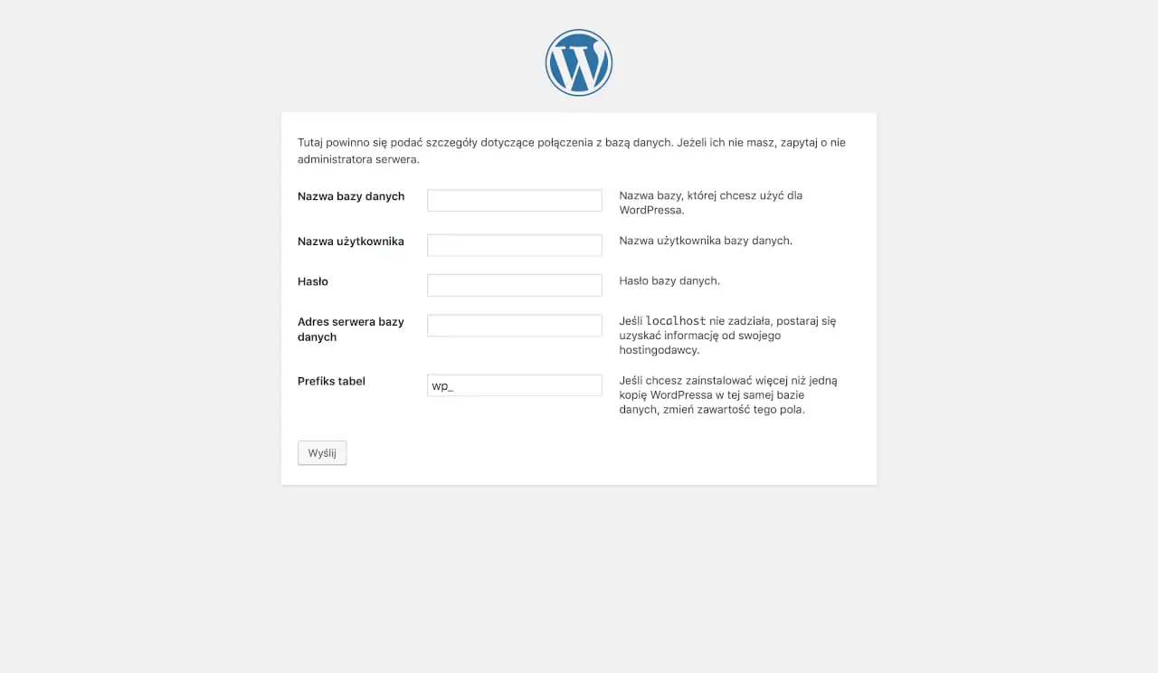 Jak zainstalować WordPress - konfiguracja