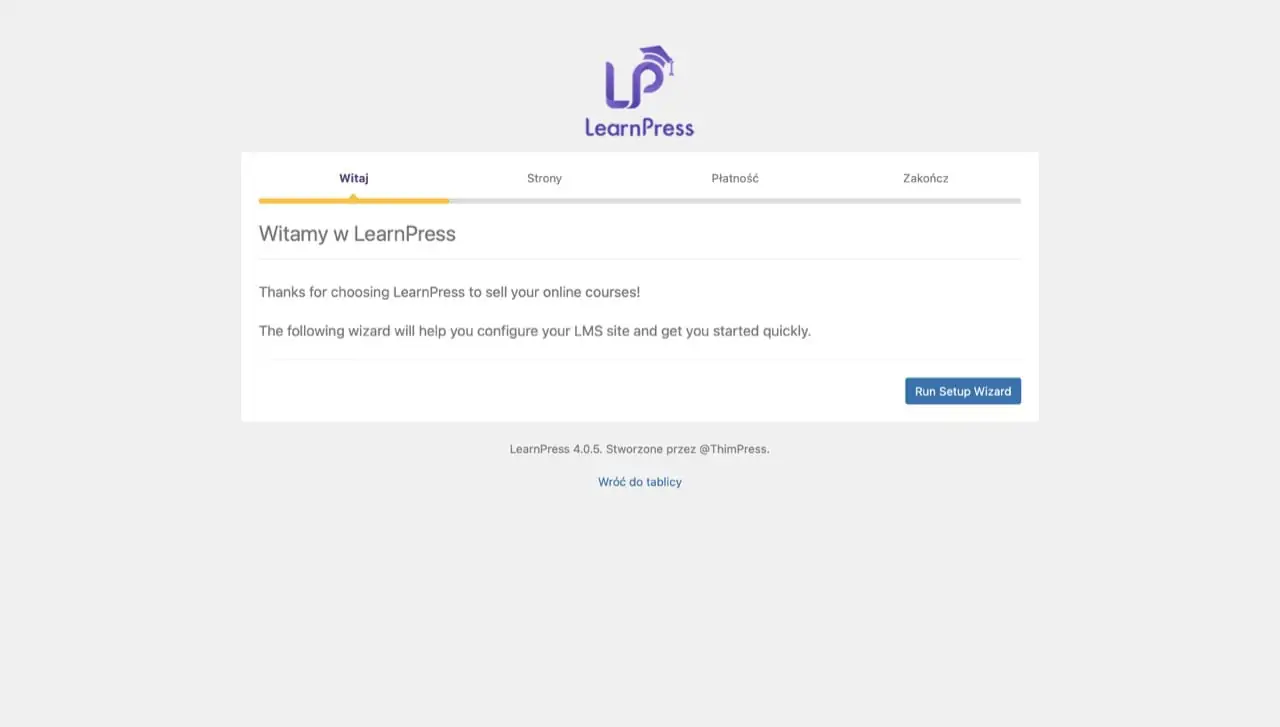 Platforma szkoleniowa WordPress - LearnPress