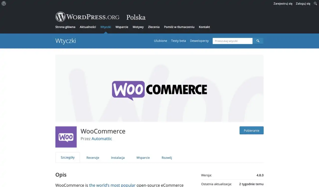 Sklep internetowy WordPress + WooCommerce - repozytorium