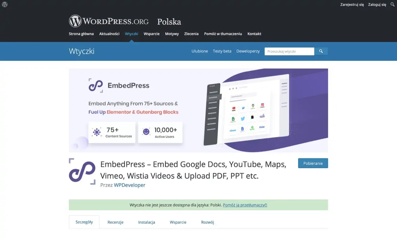 Wtyczki PDF WordPress - EmbedPress